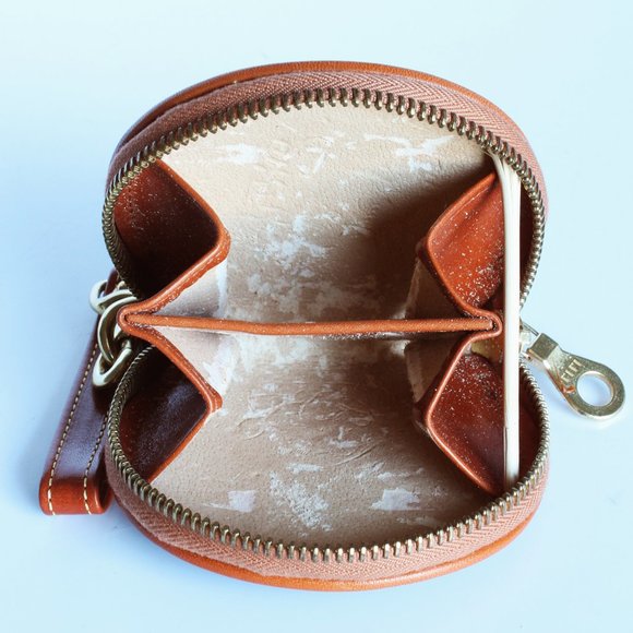 Dooney & Bourke Coin Wallet Blue Nubuck Leather Small Wristlet - Picture 6 of 6